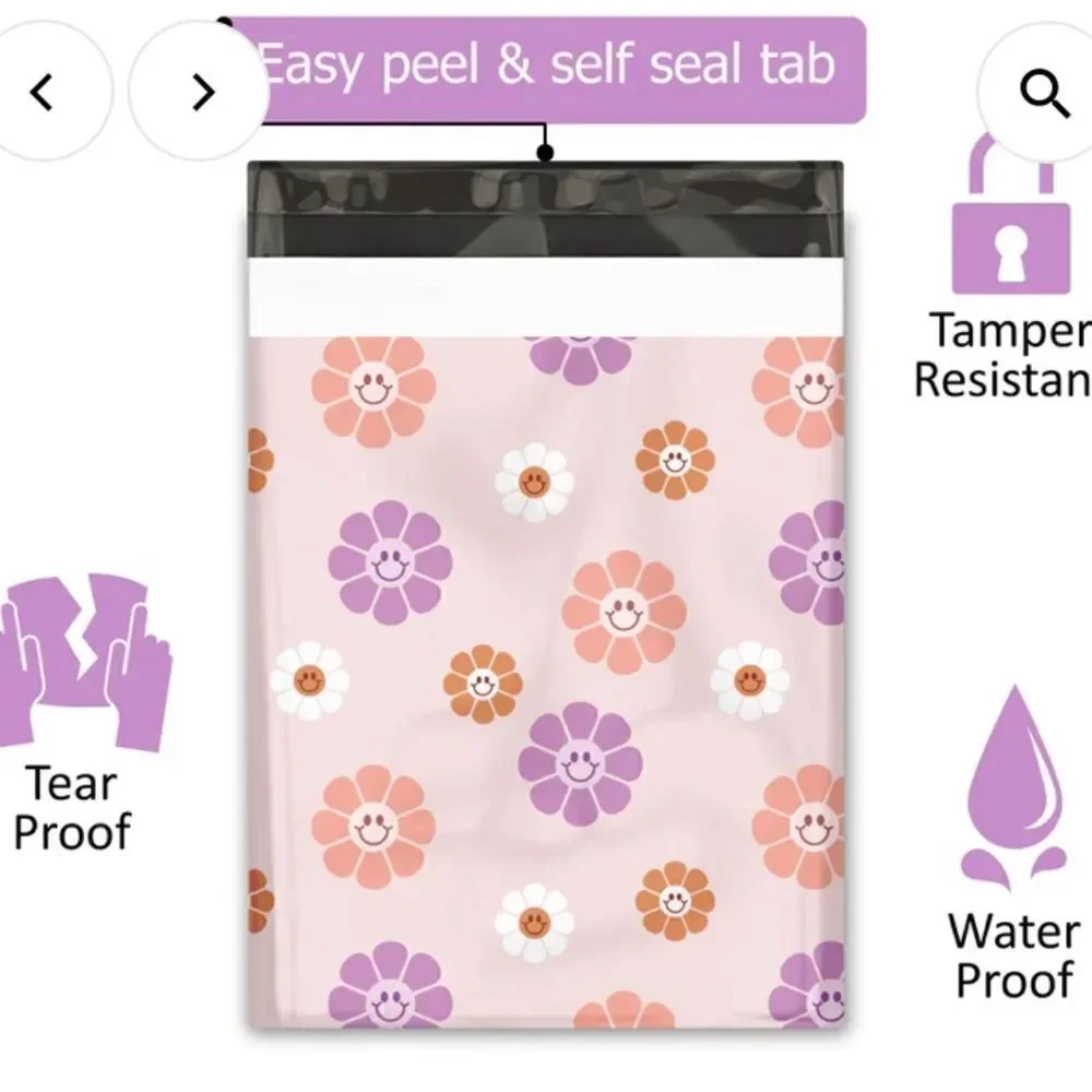 Poly mailers 6x9 and 10x13 sizes 35 poly and 35 stickers